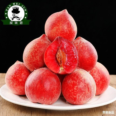 老树血桃新鲜桃子5斤脆甜红肉桃当季现摘水密桃红心毛桃大果包邮3