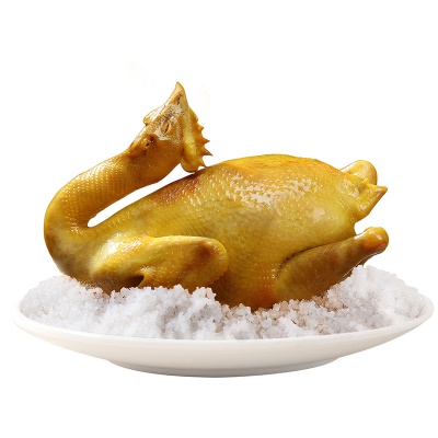 真庄广东梅州客家特产盐焗鲜活现焗走地鸡餐桌下饭菜咸香整只大鸡