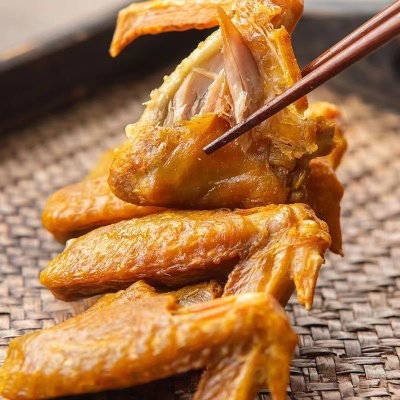 客迁香辣鸡翅梅州盐焗鸡翅客家特产休闲零食即食风干食品烤鸡翅根