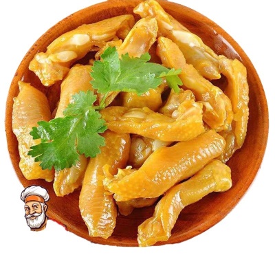 广东梅州盐焗鸡翅尖宿舍即食香辣真空网红休闲袋装鸡脚筋鸡皮鸡翅