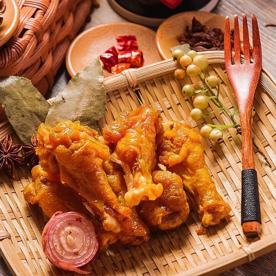 干香小鸡腿耐嚼盐焗风干烤制鸡翅根客家特产办公室美味零食下酒
