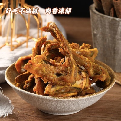 烤制盐焗干香鸭架锁骨耐嚼香辣酱鸭锁骨嘿鸭味烤脖办公室休闲零食