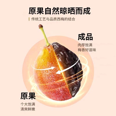 新疆特产西梅干不加糖0添加袋装 带核梅子干原味喀什大颗粒西梅干