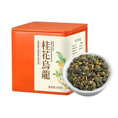 桂花乌龙茶浓香型窖制桂花茶叶水果茶花茶秋冬养生茶精致小罐散装