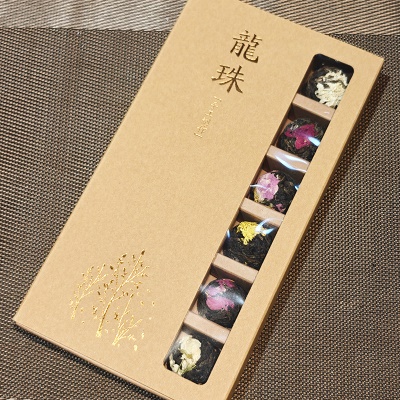 普洱茶龙珠花茶18颗多种口味玫瑰白菊黄菊牡丹礼盒装龙珠普洱茶
