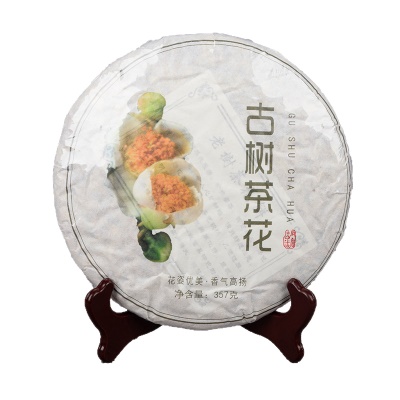新花 普洱古树茶 古茶树 茶花 357克茶花饼茶 花茶