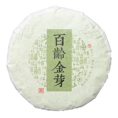 普洱生茶饼 早春春茶100克百龄金芽生茶 云南茶叶 不是老班章