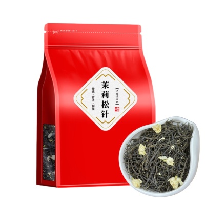 绿茶茉莉花茶茉莉松针黑美人茶叶口粮茶自己喝清火清香去火