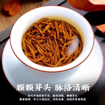 2025新茶金骏眉红茶武夷山蜜香浓香型小种茶叶散装罐装500g批发