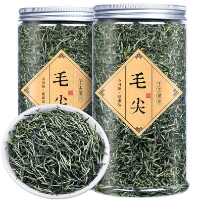 新茶茶叶毛尖绿茶春茶明前嫩芽雀舌浓香型散装罐装一件代发