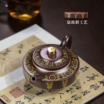 宜兴手工紫砂壶家藏紫泥璀璨之星证书齐全国工手制家用茶具茶壶