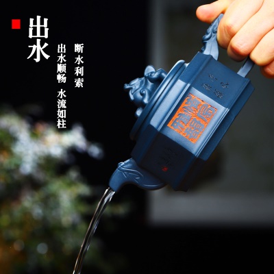 宜兴手工紫砂壶家藏天青泥易包浆雅韵出水暴爽滴水不漏证书齐全