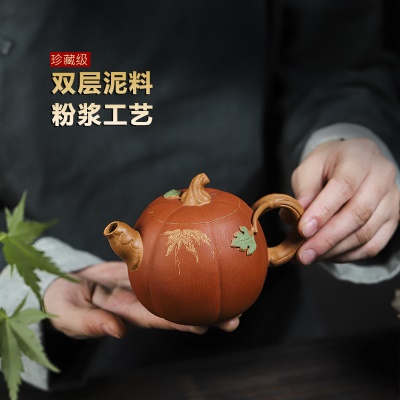 宜兴手工紫砂壶家藏老段泥憨态可掬家用茶具茶壶证书齐全