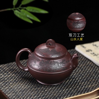 宜兴手工紫砂壶家藏龙血砂惠风和畅家用茶具茶壶泡茶壶出水暴爽