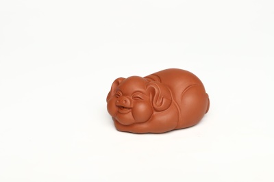 紫砂茶宠摆件紫泥可养招财福气猪一件代发功夫茶具配件可爱茶