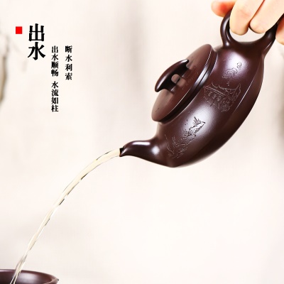 李卢春手工紫砂壶 乘风破浪 家藏老紫泥 做工精细 出水顺畅