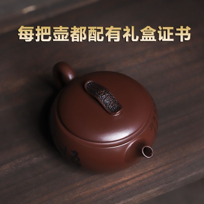 宜兴手工紫砂壶家藏紫血砂禅茶悟道家用茶具茶壶泡茶壶