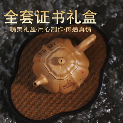 宜兴手工紫砂壶陈腐老段泥易包浆禅心止水立停证书齐全滴水不漏